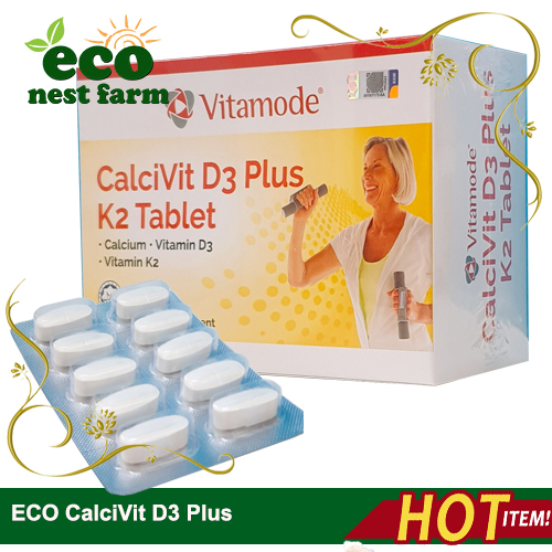 Halal ECO Vitamode CalciVit D3 Plus K2 Tablet